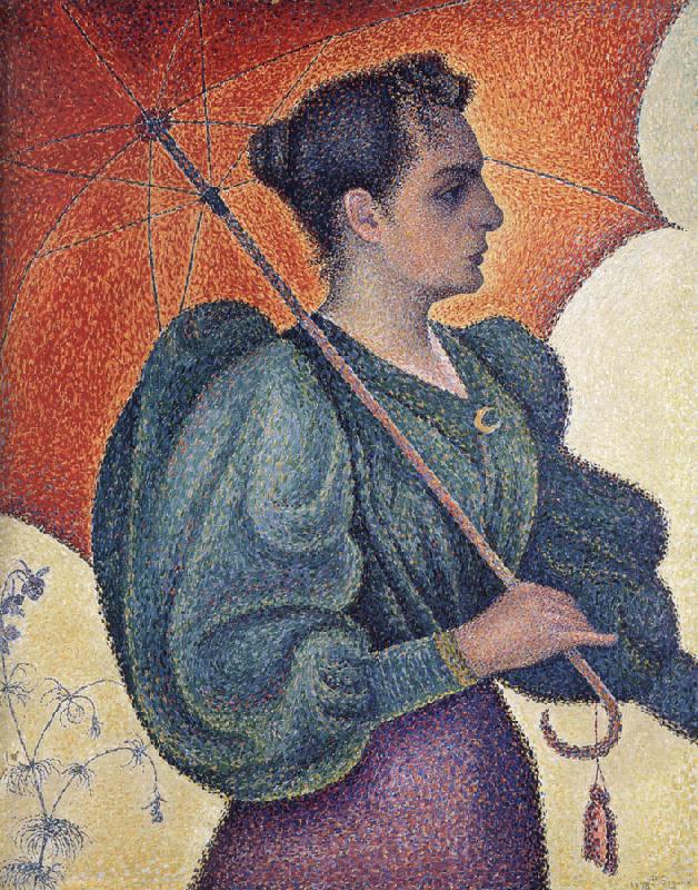 Paul Signac woman with a parasol